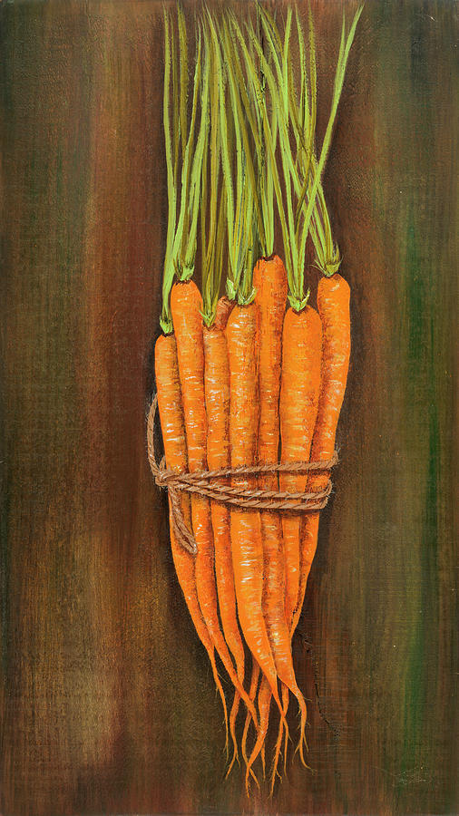 Vegetable Painting - Carrots by Gigi Begin