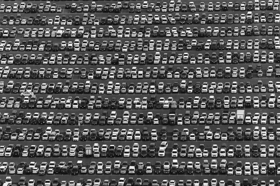 Cars City Photograph by Raeid Allehyane