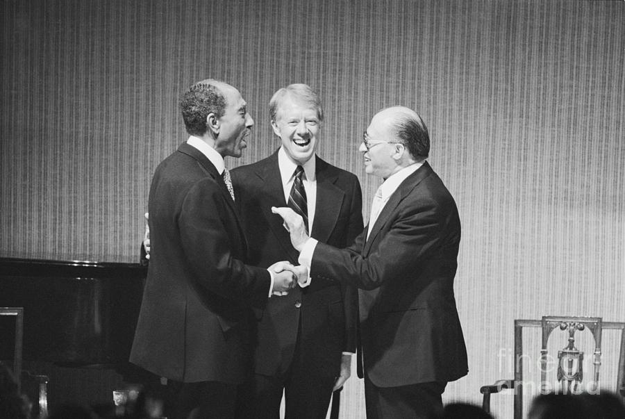 Carter, Sadat, And Begin Photograph by Bettmann
