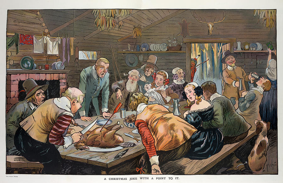 1906 Drawing - Cartoon Christmas by Granger 1906 Drawing - Cartoon Christmas by Granger