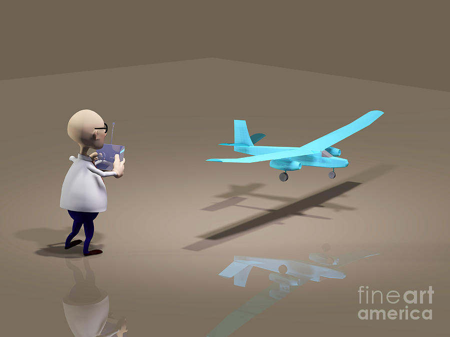 cartoon airplane landing