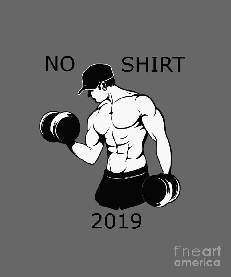 Cartoon No Shirt 2019 Drawing by Belzonia - Fine Art America