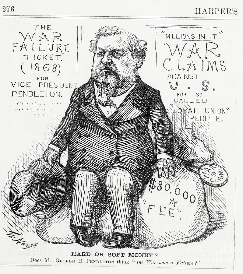 Cartoon On George H. Pendleton Views Photograph by Bettmann
