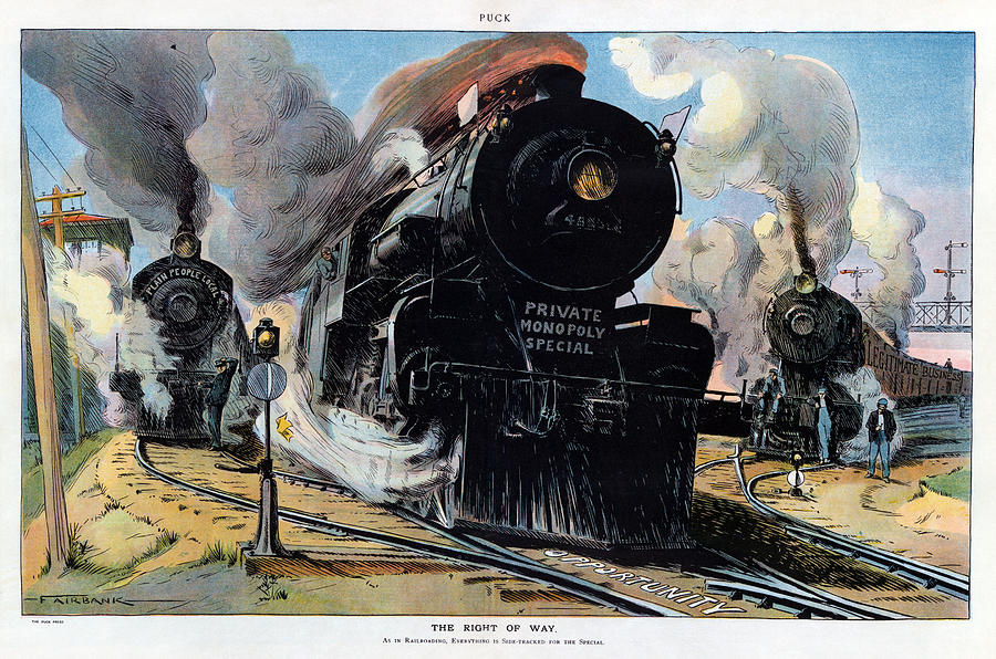 Cartoon: Railroad, 1910 Drawing by Beaumont Fairbank - Fine Art America