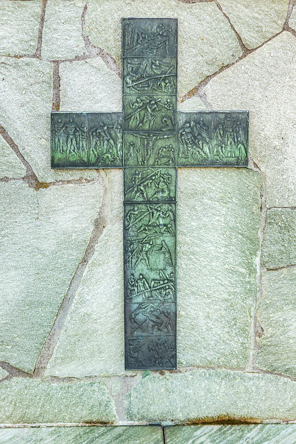 carved iron Cross Photograph by Vivida Photo PC