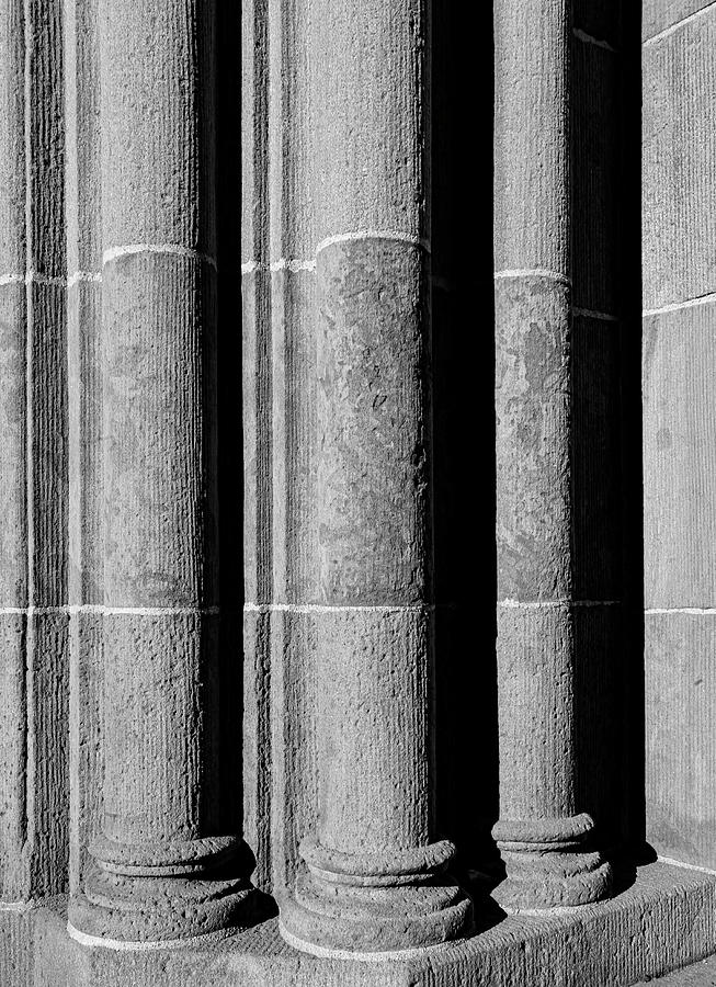 Carved Stone Columns Photograph by Robert Ullmann