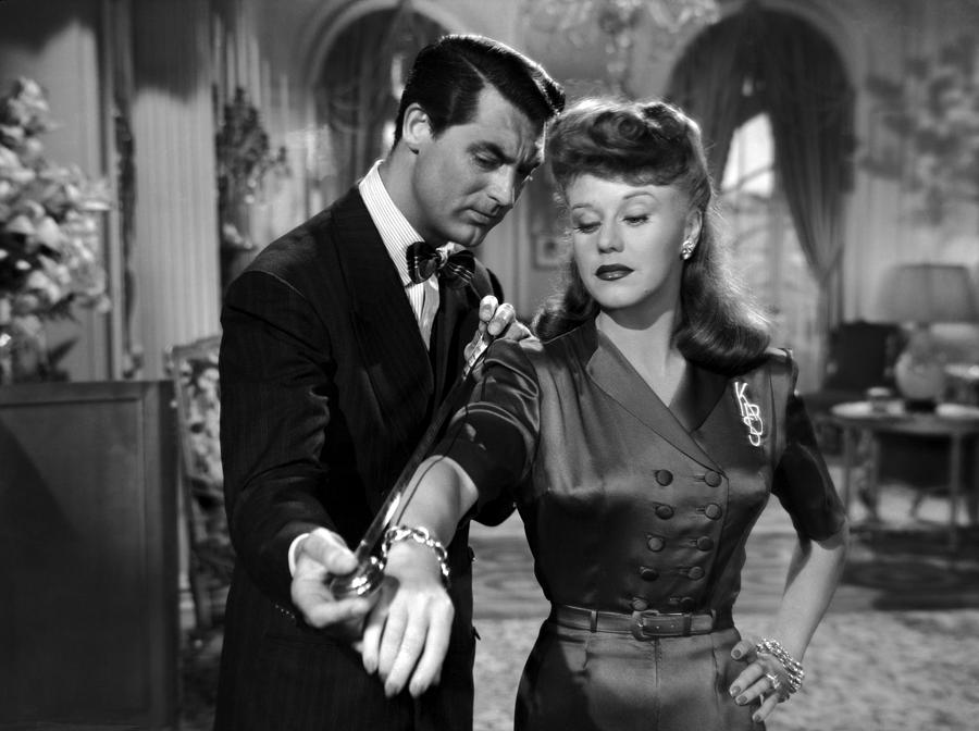 Cary Grant And Ginger Rogers In Once Upon A Honeymoon Photograph by