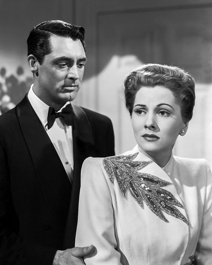 Cary Grant And Joan Fontaine Looking Away Photograph by Globe Photos ...