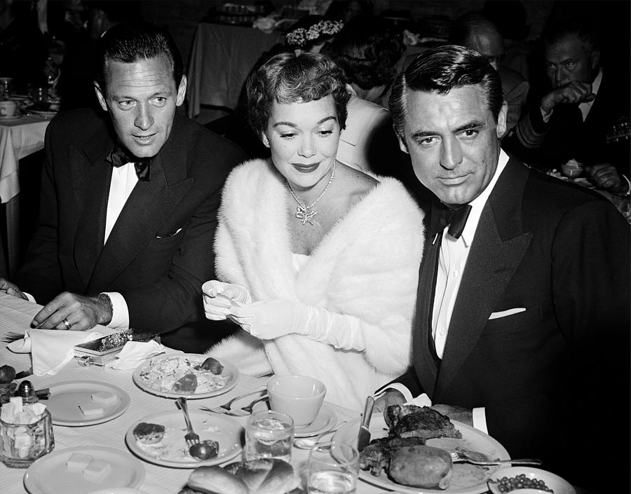 Cary Grant Photograph - Cary Grant, Jane Wyman, And William by Frank Worth