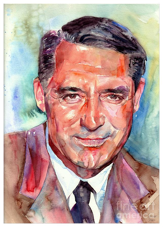 Cary Grant Painting - Cary Grant Portrait by Suzann Sines
