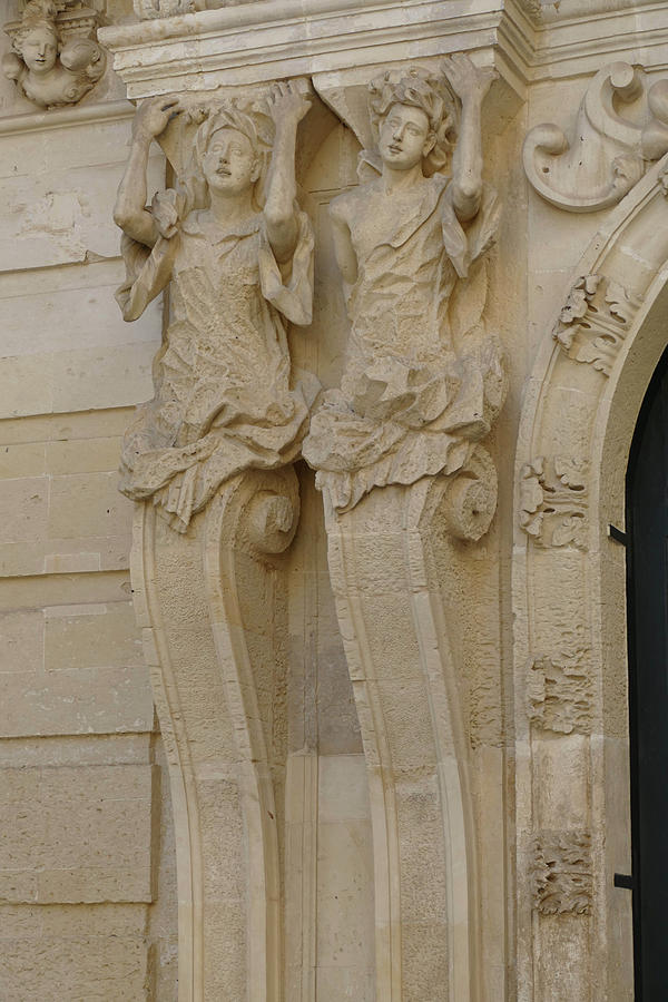 Caryatid columns support a palace entrance Photograph by Steve Estvanik