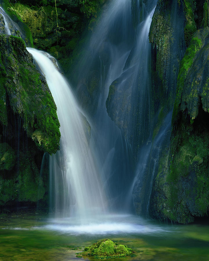 Cascade Des Tufs Photograph by Julian Barkway, Www.quiet-light.com