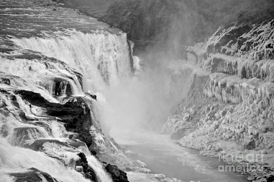 Cascade of Water and Ice Photograph by Debra Banks