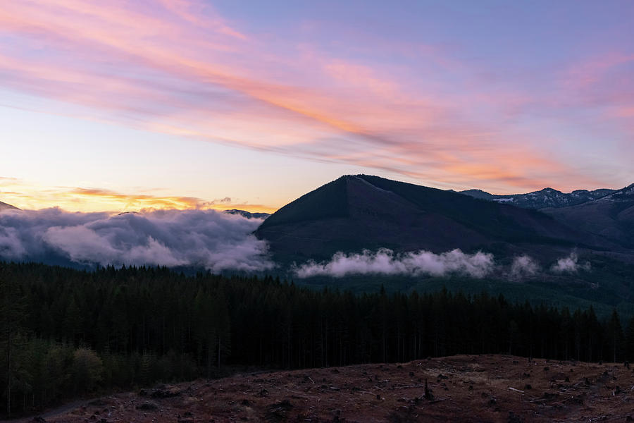 Cascade Sunrise Photograph by Steven Clark
