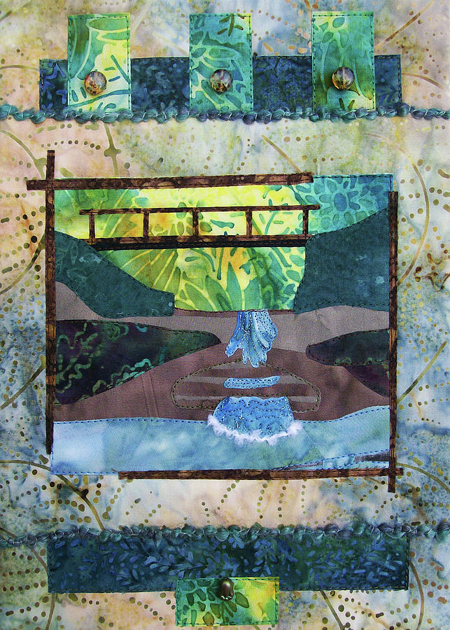 Cascades Tapestry - Textile by Pam Geisel