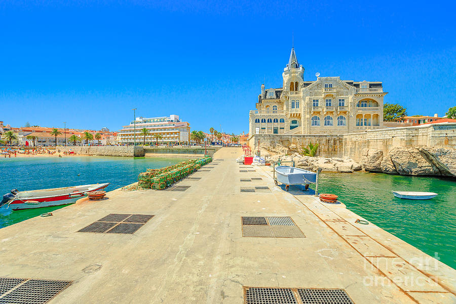 Cascais seafront and pier Photograph by Benny Marty