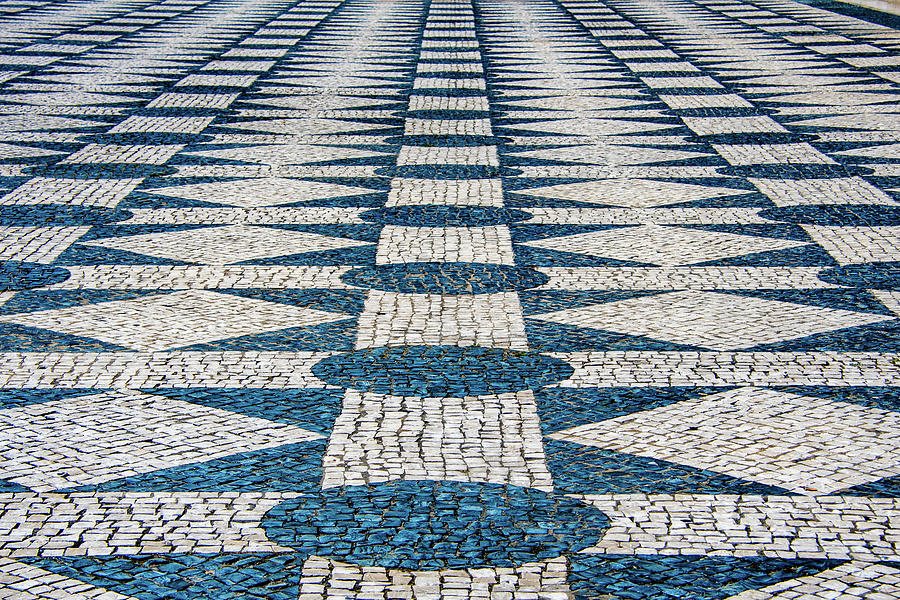 Cascais Tiles Photograph by Marcy Wielfaert