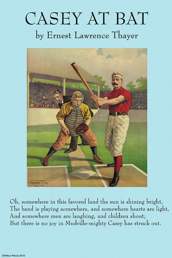 Casey at the Bat Painting by Ernest Lawrence Thayer Thayer - Fine Art ...