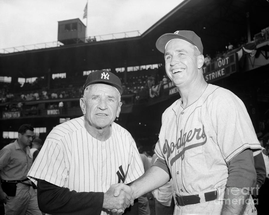 Casey Stengel And Walter Aston Photograph by Bettmann Casey Stengel And Walter Aston Photograph by Bettmann