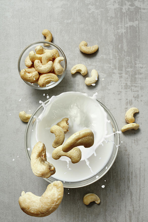Cashew Nuts And A Cashew Drink Photograph by Petr Gross
