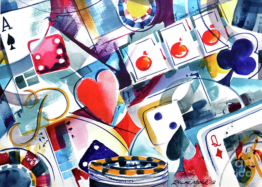 Casino Painting by Rick Mock