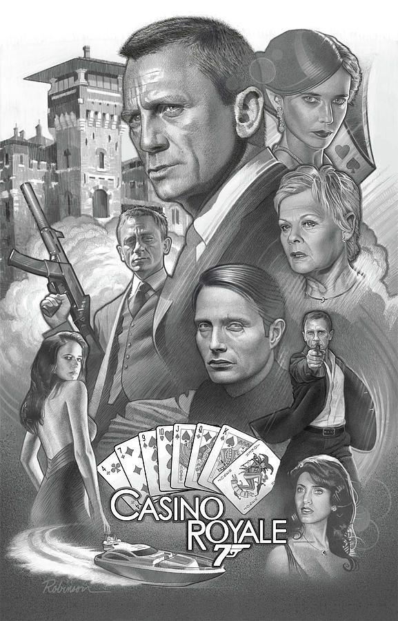 Movie Drawing - Casino Royale by D Robinson