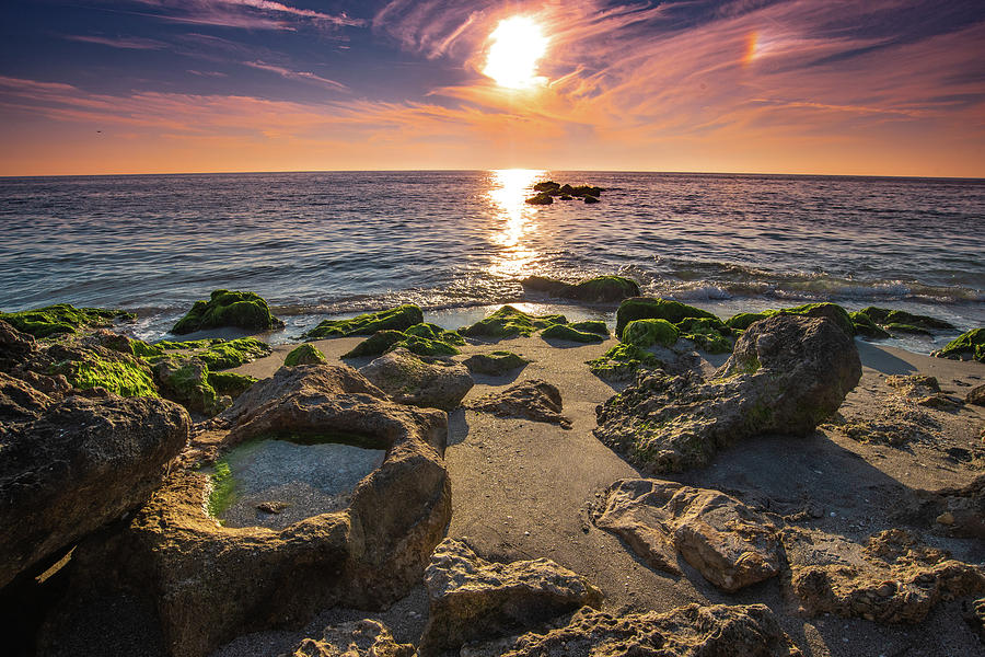 caspersen-beach-tide-pool-sunset-photograph-by-lisa-harris