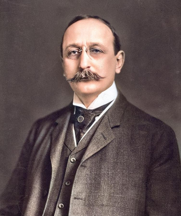 Cass Gilbert, The Architect, In 1907 Colorized By Ahmet Asar Colorized By Ahmet Asar Painting