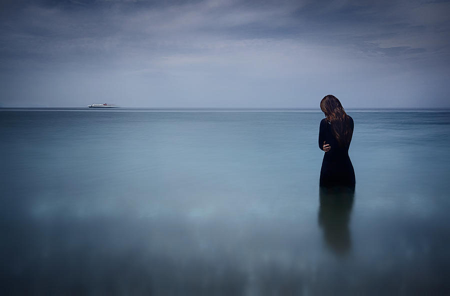 Beach Photograph - Castaway by Maria Kaimaki