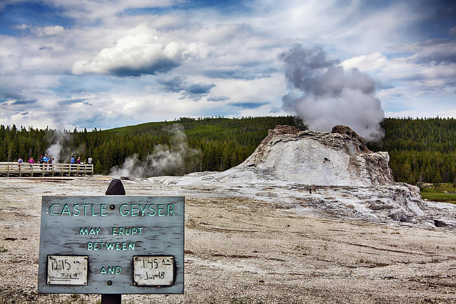 Castle Geyser in Yellowstone may erupt Photograph by Tatiana Travelways