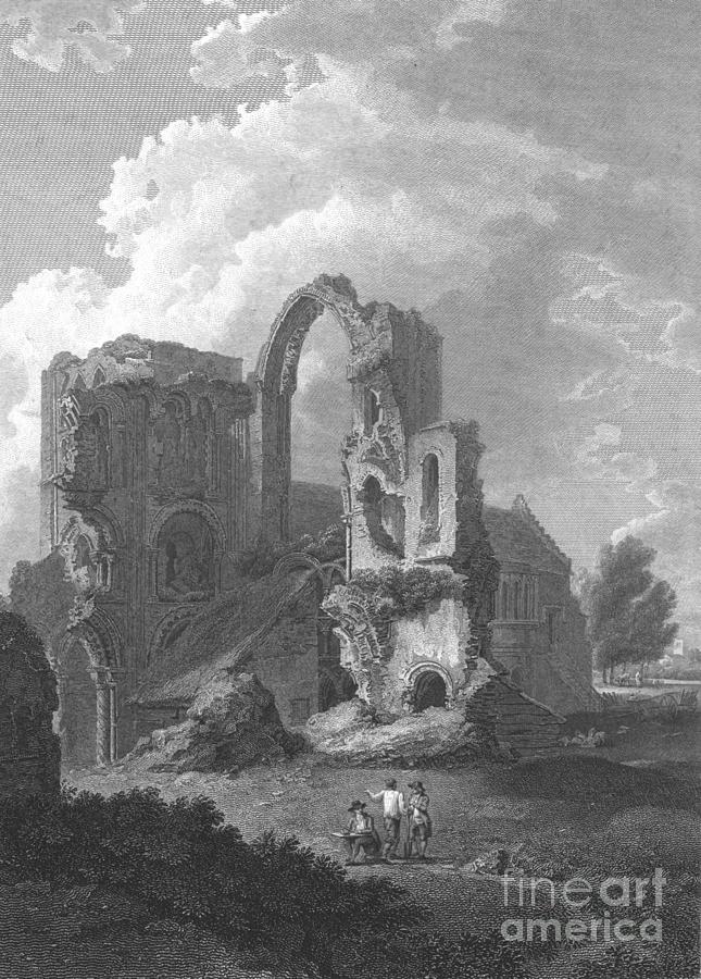 Castle Acre Priory Drawing by Print Collector