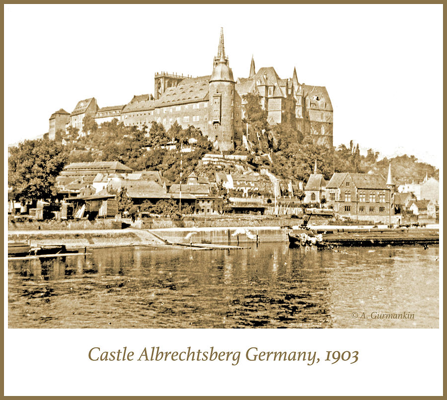Castle Albrechtsberg Germany 1903 Vintage Photograph Photograph by A Macarthur Gurmankin