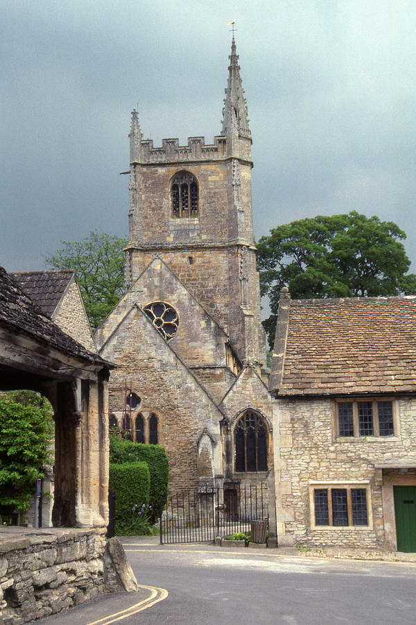 Castle Combe 4 - St. Andrews Church Photograph by Jerry Griffin