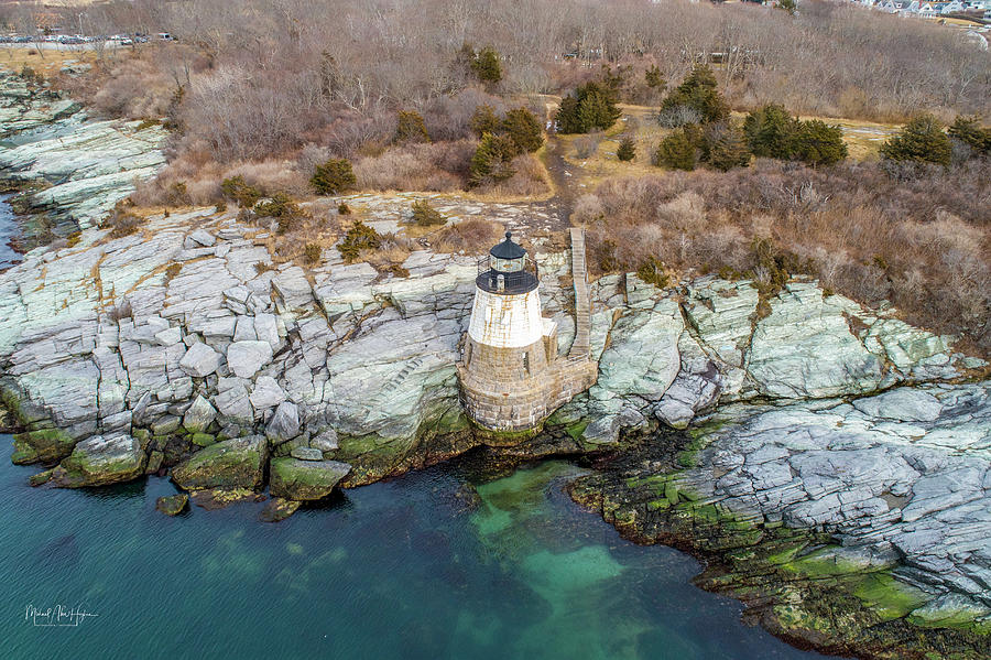 Castle Hill Lighthouse  Photograph by Veterans Aerial Media LLC