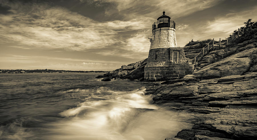 Castle Hill Lighthouse, Rhode Island, USA Photograph by Alex Grichenko