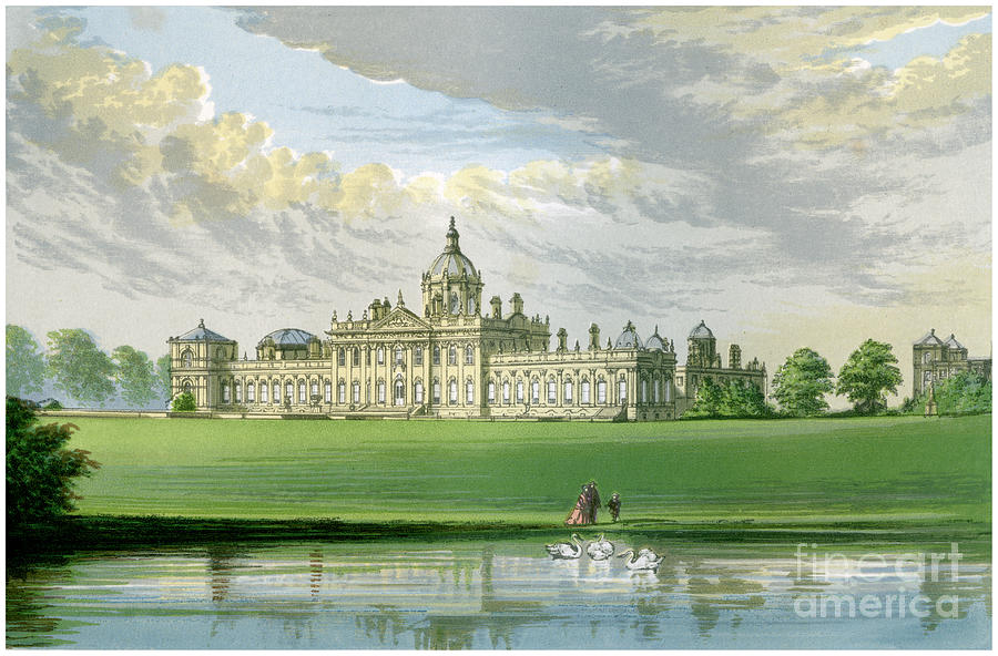 Castle Howard, Yorkshire, Home Drawing by Print Collector