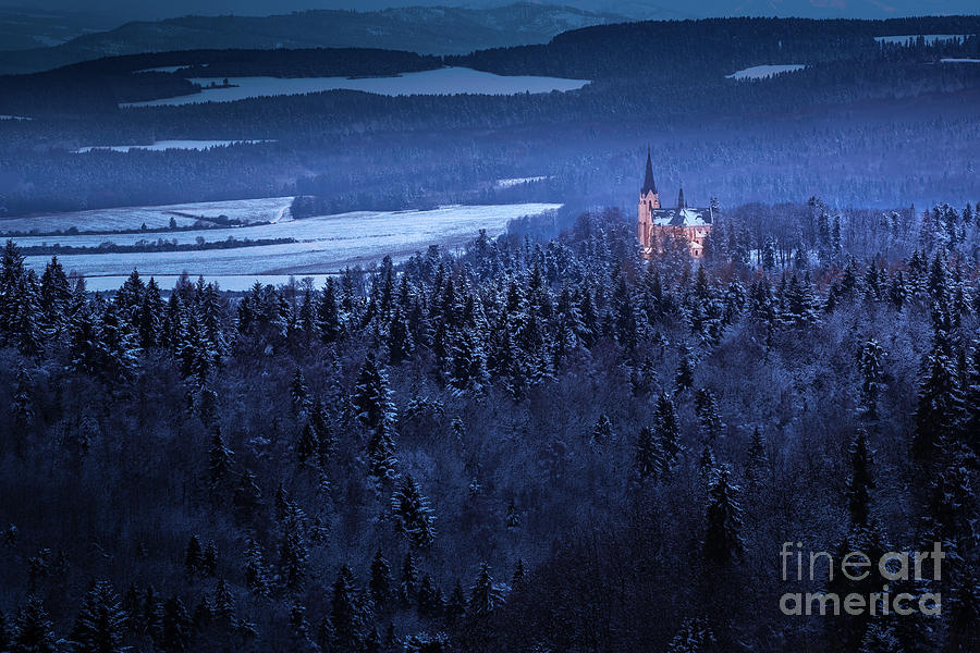 Castle In Forest In Winter Photograph by Marek Kopnický