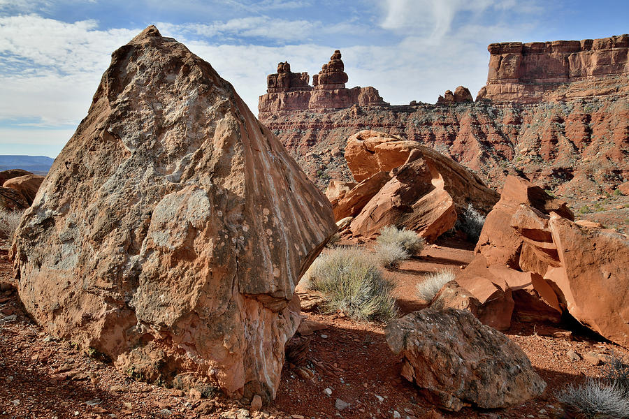 Castle-like Buttes in Valley of the Gods Photograph by Ray Mathis