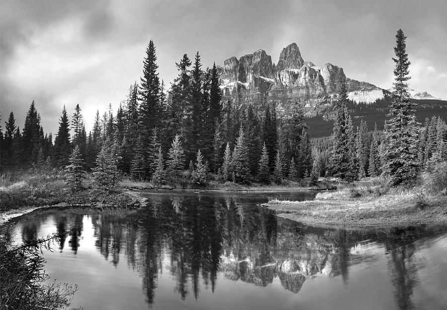 Castle Mountain Alberta Photograph by Tim Fitzharris