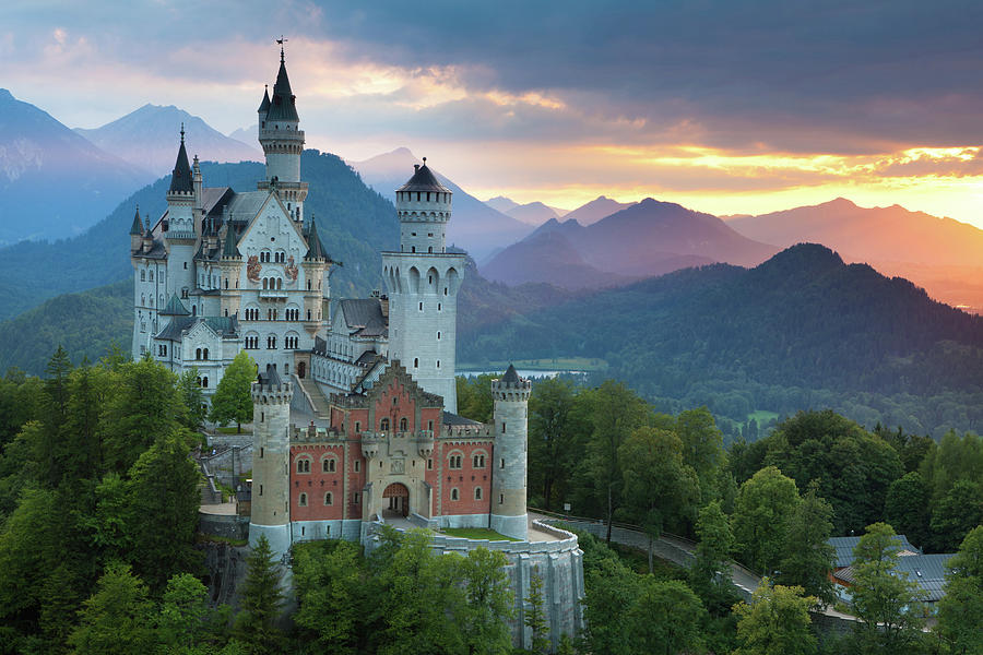 Castle Neuschwanstein With A Dramatic Photograph by Ingmar Wesemann Castle Neuschwanstein With A Dramatic Photograph by Ingmar Wesemann