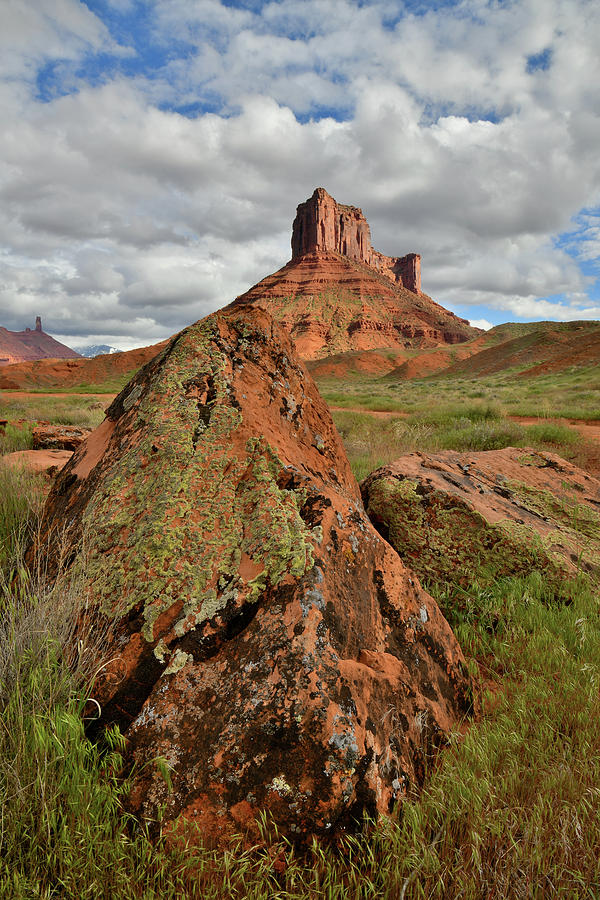 Castle Valley Buttes and Boulders Photograph by Ray Mathis