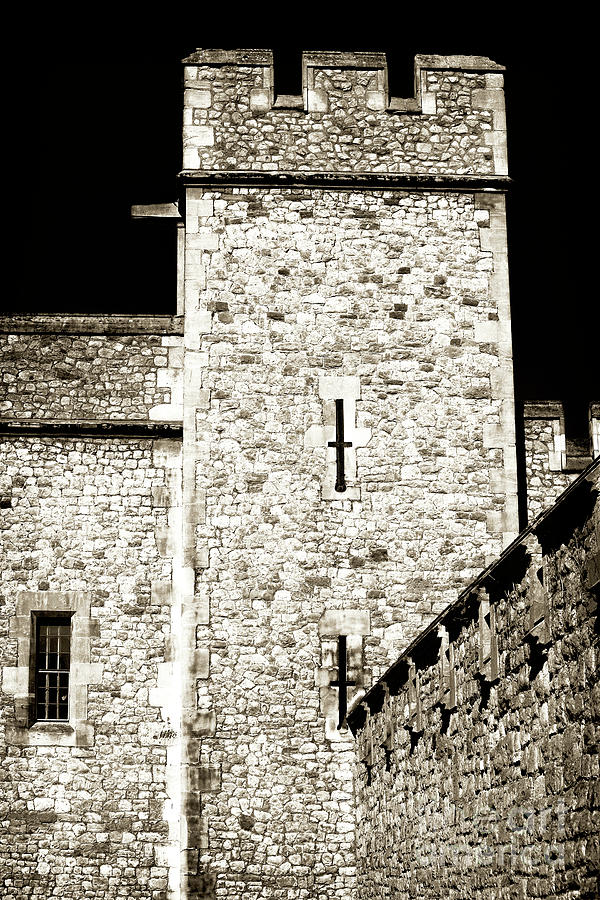 Castle Wall at the Tower of London Photograph by John Rizzuto