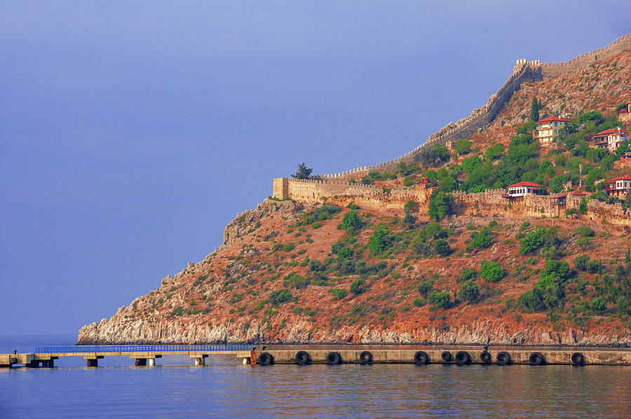 Castle wall in Alanya Photograph by Sun Travels