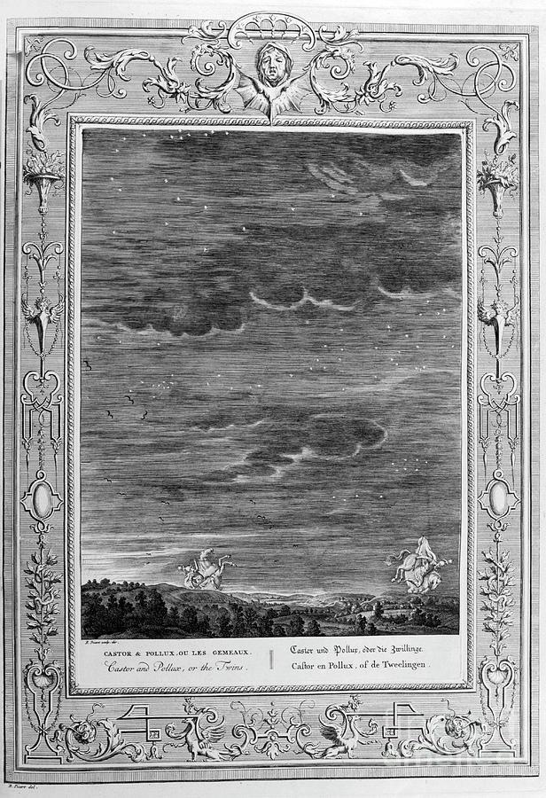 Castor And Pollux, 1733. Artist Bernard Drawing by Print Collector