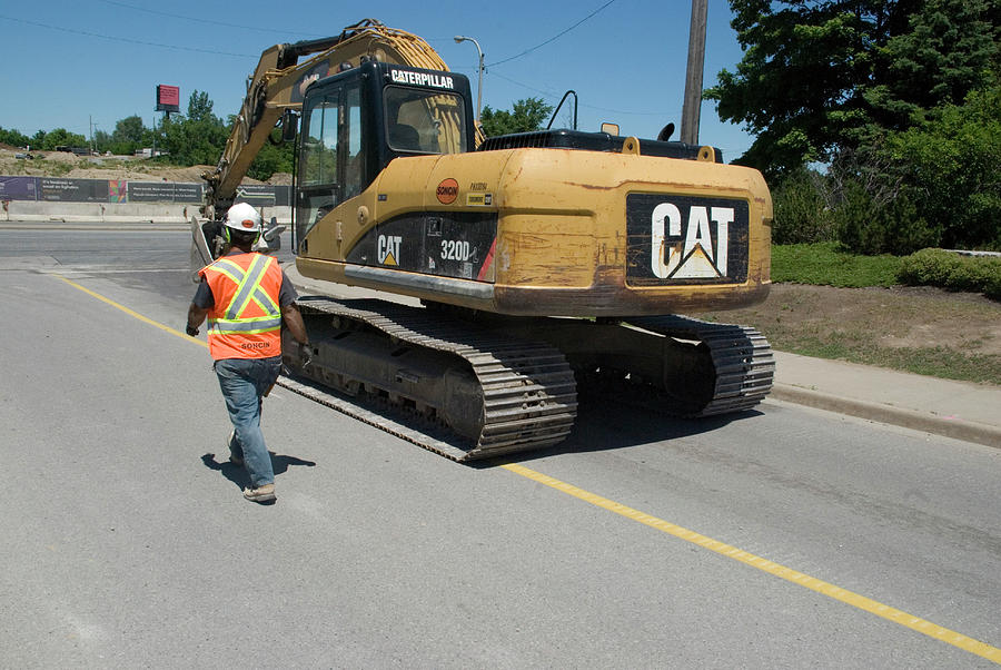 Cat 3200 Caterpillar Hydraulic Excavator Photograph by Ee Photography