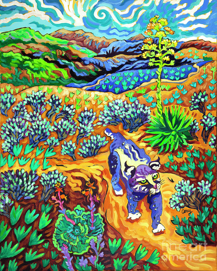 Cat Canyon Painting by Cathy Carey
