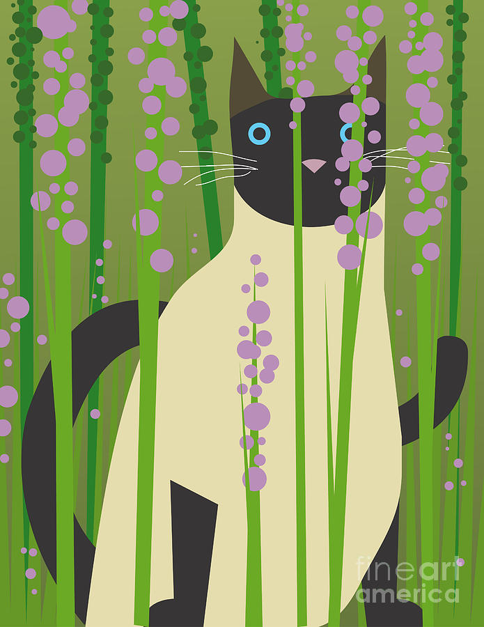 Iris Digital Art - Cat Look 4 by Artistan Iris Digital Art - Cat Look 4 by Artistan