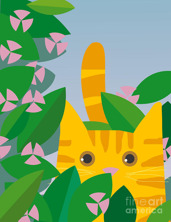 Play Digital Art - Cat Look 7 by Artistan Play Digital Art - Cat Look 7 by Artistan