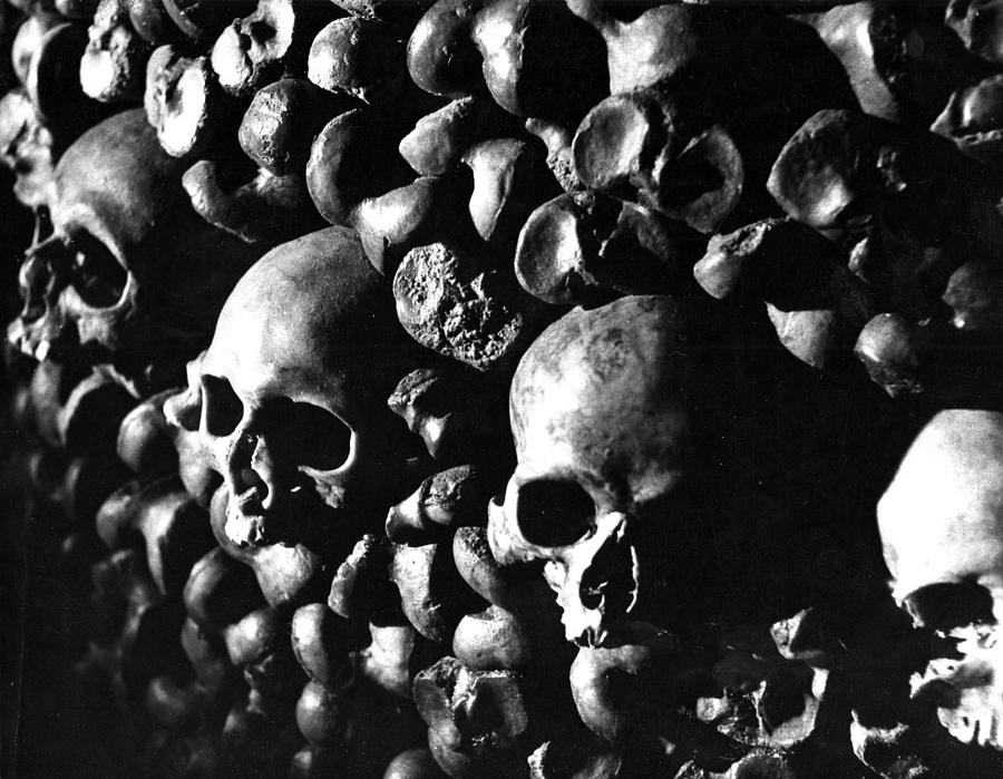 Catacombs, Paris Photograph by Unknown