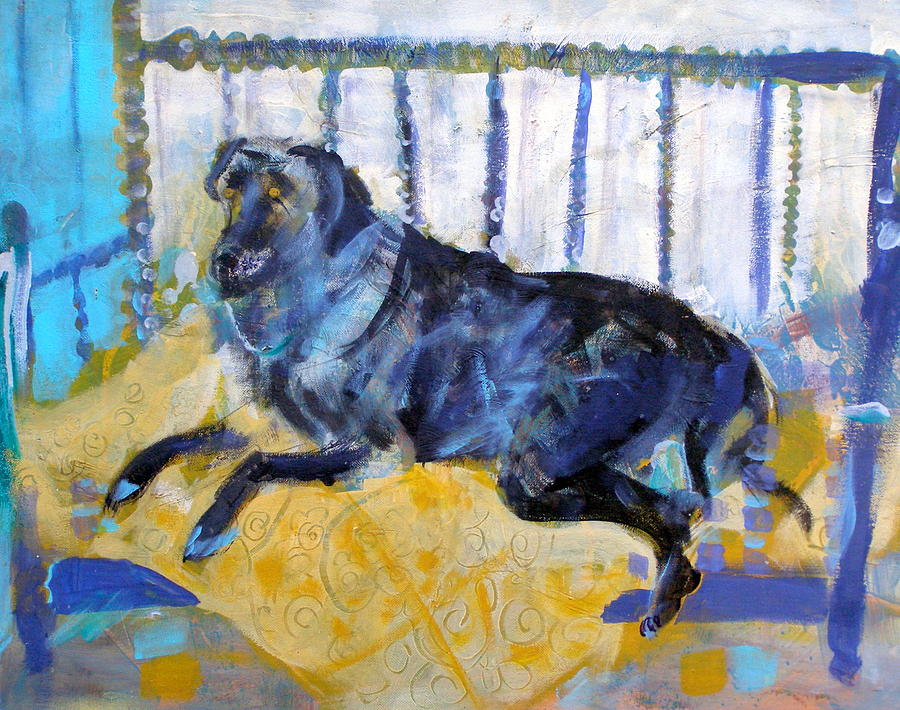 Catahoula Dog Painting by Gertrude Palmer